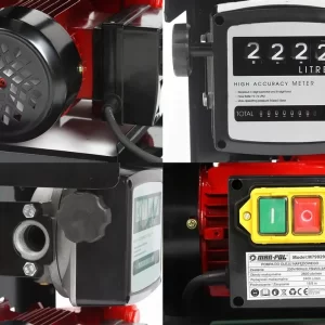 600W samosesalna električna dizelska črpalka s števcem in ročko 40 L/min