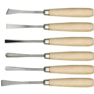 Set od 6 drvenih dlijeta za rezbarenje 160 mm