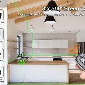 PROFI 12 linijski laser 360 z akumulatorjem + daljinec