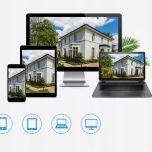 WIFI IP Brezžična 2MPX LED nadzorna kamera vrtljiva E27 navoj HotSpot