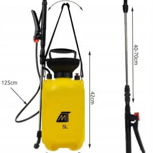 Alternative view of Ročna tlačna škropilnica 5L teleskopska šprica + 4 šobe