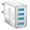 4x USB 3.0 brzi punjač 220V sa LED 3.1A sivi