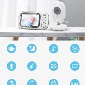 Baby Monitor aku. otroška varuška z video kamero in 3.2″ LCD zaslonom AKCIJA