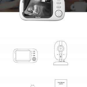 Baby Monitor aku. otroška varuška z video kamero in 3.2″ LCD zaslonom AKCIJA