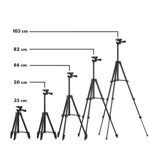Alu univerzalni stativ za laserske nivelirje 103cm z daljinskim upravljalnikom črn