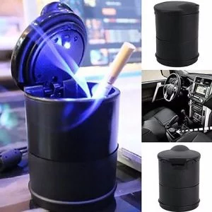 Alternative Ansicht von Universeller tragbarer beleuchteter Autoaschenbecher LED Schwarz