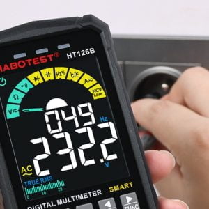 Univerzalni barvni LCD digitalni multimeter HT126B + LED svetilka
