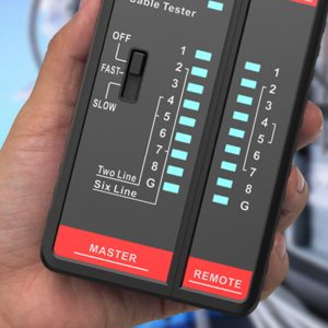 HT812A UTP tester omrežnih kablov RJ45/RJ14/RJ12/RJ9