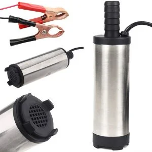 Inox potopna črpalka za sode in cisterne 12V - tekočine in olje