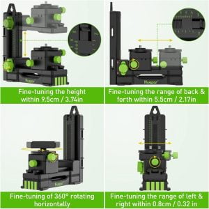 PV11+ univerzalni nastavljiv set stenskega nosilca za laserske nivelirje - spona