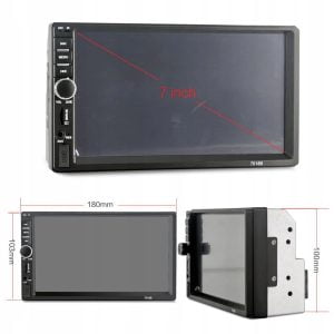 12V 2DIN LCD touch avtoradio 4x45W USB Bluetooth + kamera in daljinec