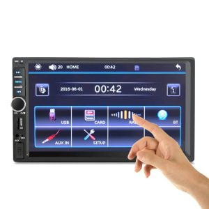 12V 2DIN LCD touch avtoradio 4x45W USB Bluetooth + kamera in daljinec