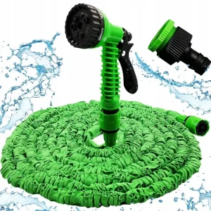 Raztegljiva vrtna cev 75m za zalivanje 7 funkcij z dodatki
