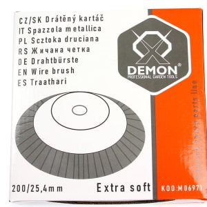 Univerzalni disk mehke krtače za kosilnice in obrezovalnike trave 200x25,4mm