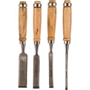 Set 4 lesenih dlet za rezbarjenje 300mm 6-24mm