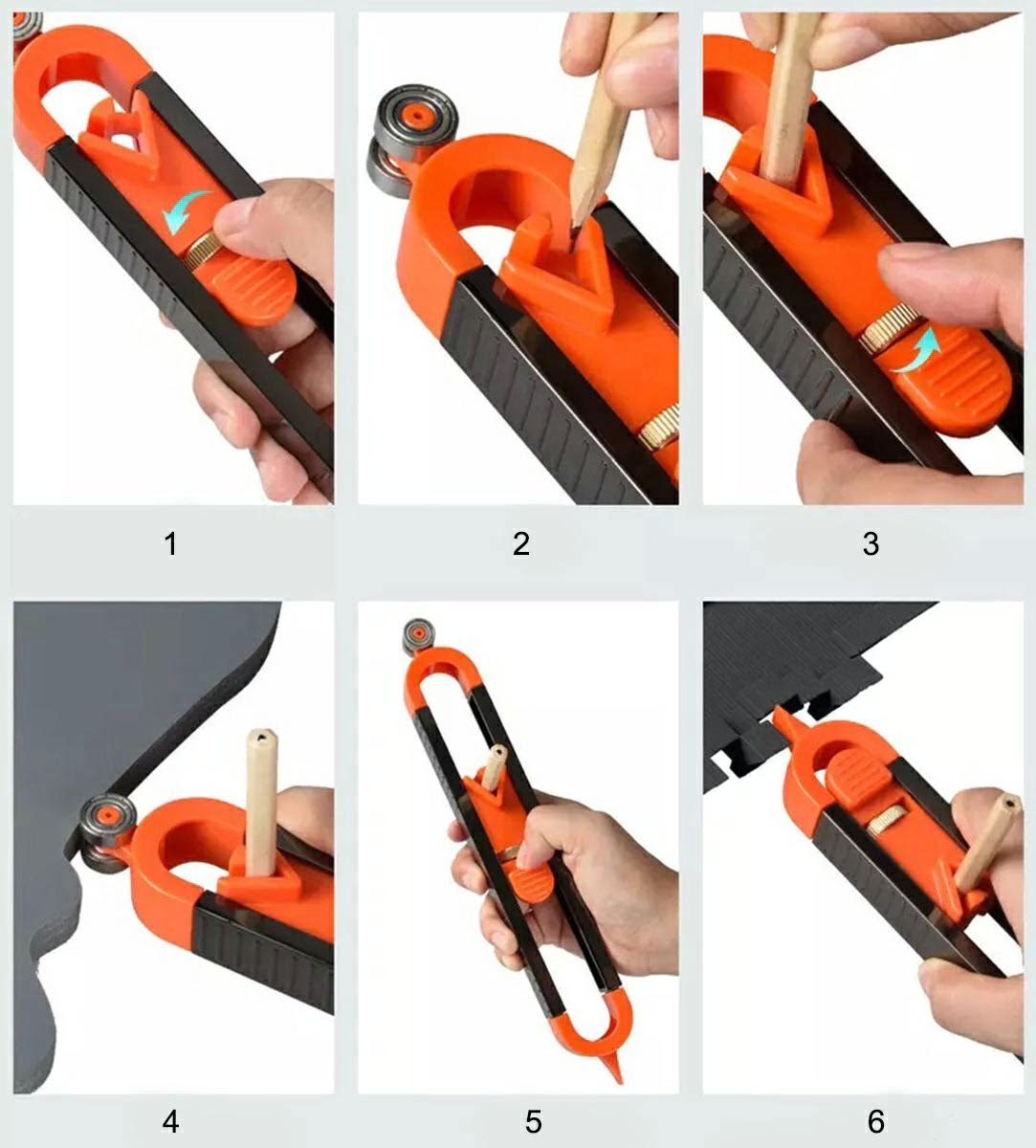 Predloga za preslikavo oblik 23cm - konturni merilnik 16 Predloga za preslikavo oblik 23cm - konturni merilnik - slika 14