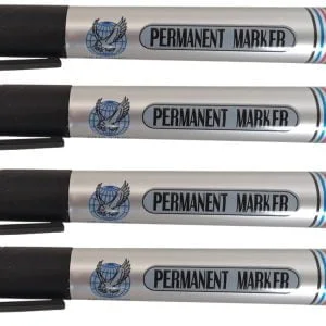 Alternativni prikaz crnog permanentnog markera od 13 cm za označavanje okruglo 2 mm