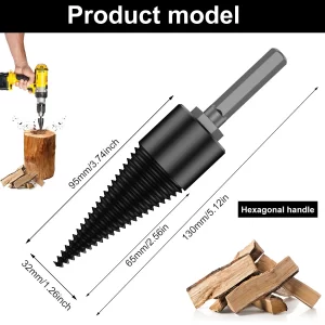 HEX sveder za cepljenje lesa - cepilni sveder M12 WOODCRACKER