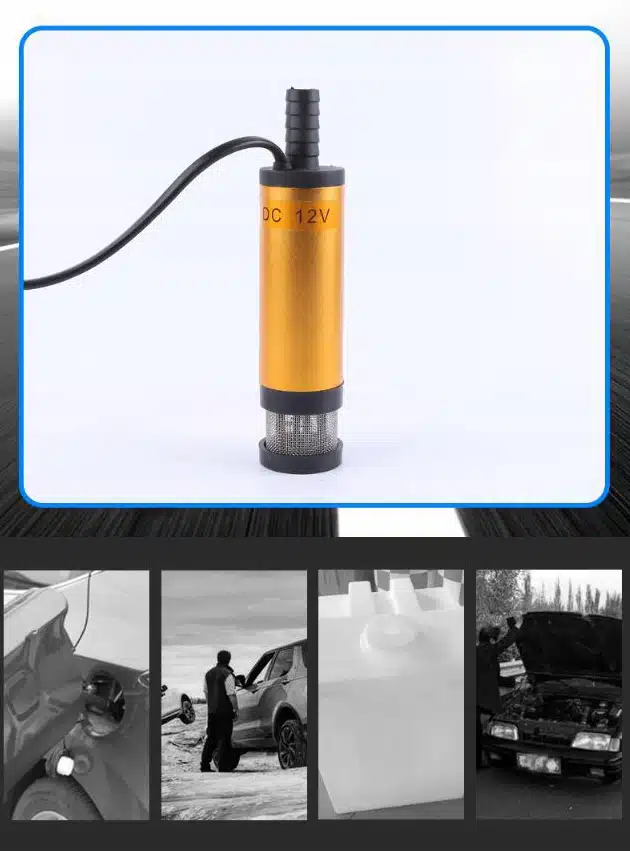 12-220V potopna črpalka pumpa 51mm za tekočine in dizel 60W + cev 10 {
"alt_text": "Potopna črpalka 51mm za tekočine in dizel s cevjo"
}