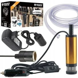 12-220V potopna črpalka pumpa 51mm za tekočine in dizel 60W + cev