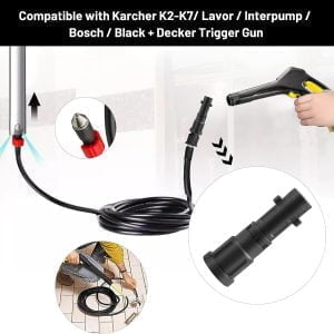 Cev za čiščenje odtočnih cevi 20m za visokotlačne čistilnike do 160Bar + 4 adapterji