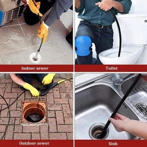 Univerzalna čistilna cev odtočnih cevi 15m za visokotlačne čistilnike 160Bar