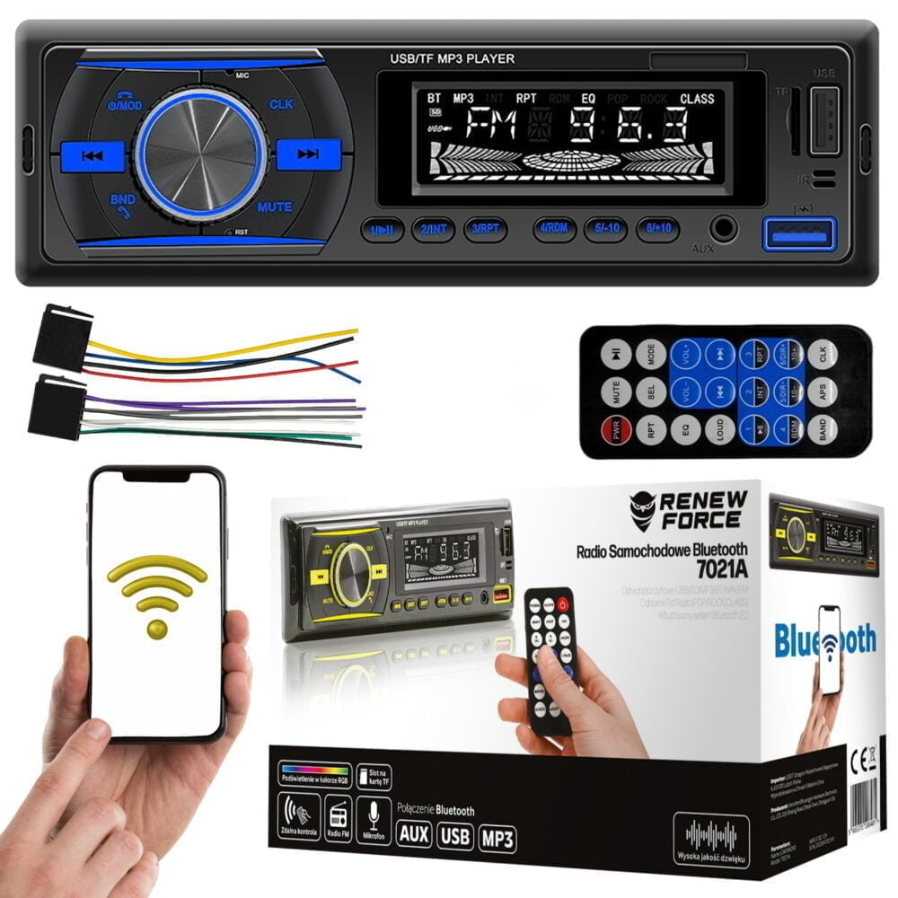 Bluetooth-Autoradio: 1-DIN/2-DIN