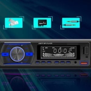 1DIN LCD avtoradio RGB 4x50W MP3 2x USB Bluetooth 12V + daljinec