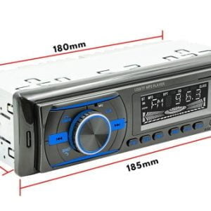 1DIN LCD avtoradio RGB 4x50W MP3 2x USB Bluetooth 12V + daljinec