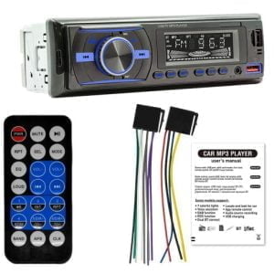 1DIN LCD avtoradio RGB 4x50W MP3 2x USB Bluetooth 12V + daljinec
