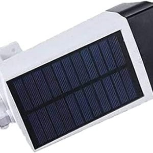 Solarna aku. lažna nadzorna kamera bela z COB LED svetilko + senzor gibanja