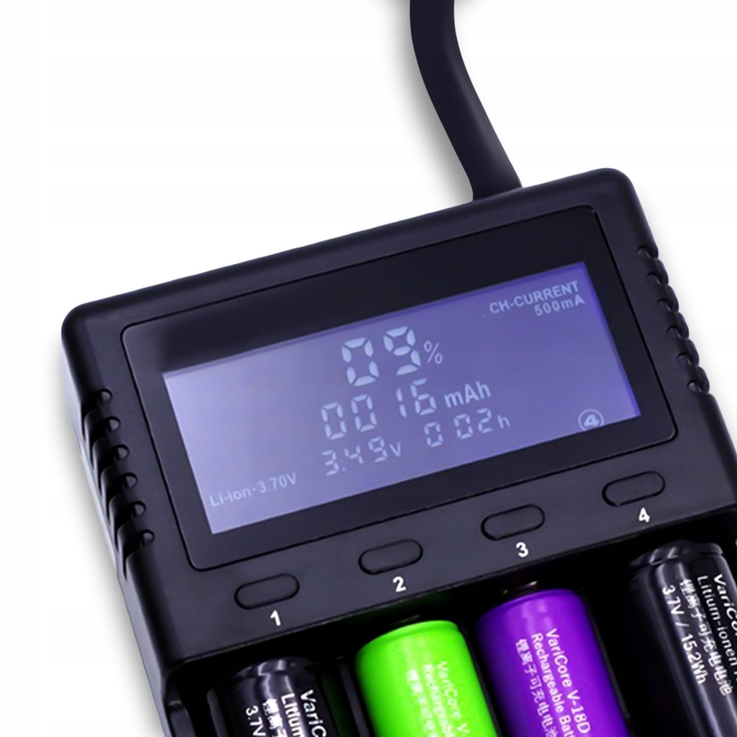 EBL LCD universele batterijlader voor AA/AAA/9V/Li-Ion/NiMH/NiCd