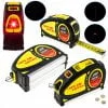 Universal tape measure with built-in red cross and point laser 5,5m.