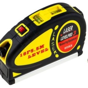 Univerzalni tračni meter + rdeči križni in točkovni laser 5,5m