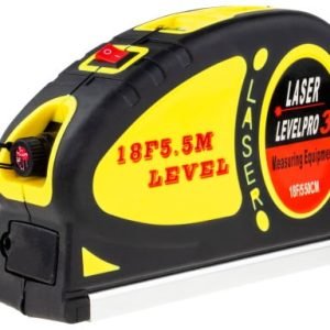 Univerzalni tračni meter + rdeči križni in točkovni laser 5,5m