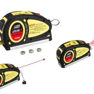 Univerzalni tračni meter + rdeči križni in točkovni laser 5,5m