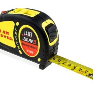 Univerzalni tračni meter + rdeči križni in točkovni laser 5,5m
