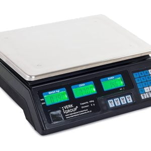 Digitalna inox elektronska tehtnica do 40kg dvostranski LCD črna