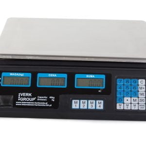 Digitalna inox elektronska tehtnica do 40kg dvostranski LCD črna