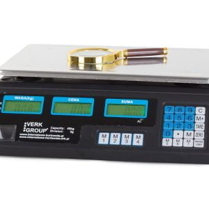 Digitalna inox elektronska tehtnica do 40kg dvostranski LCD črna