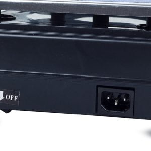 Digitalna inox elektronska tehtnica do 40kg dvostranski LCD črna