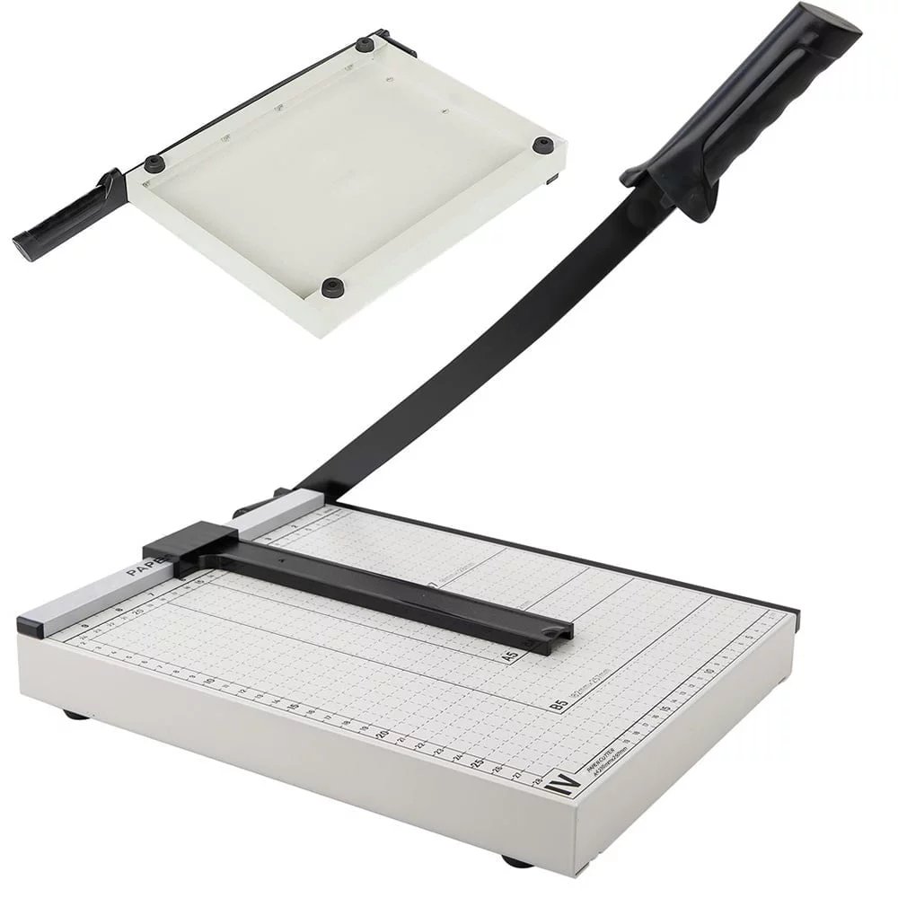 BAOFALI Set Taglierina Rapida Per Carta E Lamina 3 Pezzi Con Lama - Tagliablocco Con Griglia Metrica E Pollici - Tappetino Autoriparante 22x15 Cm