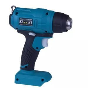 Sas+all PRO 18V aku. toplotna pištola fen za vroči zrak do 550°C + 3 šobe LED