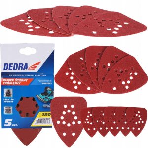 5x Trikotni brusni papir 140x140x93mm P40 11 Photo of product DED706332