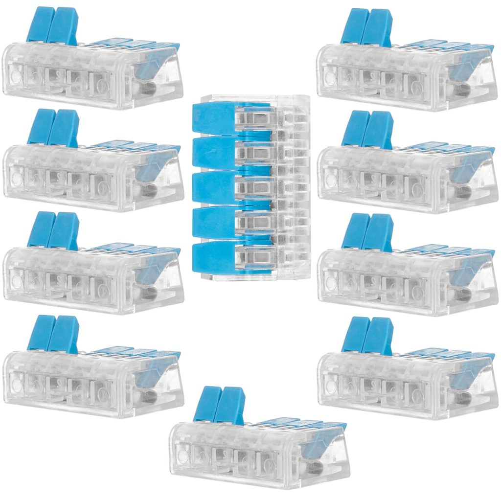 1x Hitra inštalacijska sponka - 5 vhodni konektor sponka 0,2-4mm2 AKCIJA