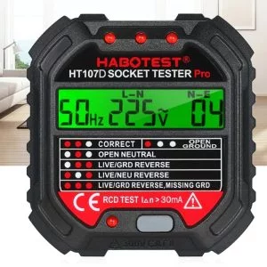 PRO digitalni tester RCD utičnica s LCD-om