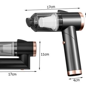 Akumulatorski zložljiv HEPA avtomobilski sesalnik brez vrečke 2000mAh USB