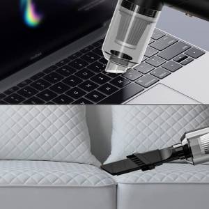 Akumulatorski zložljiv HEPA avtomobilski sesalnik brez vrečke 2000mAh USB