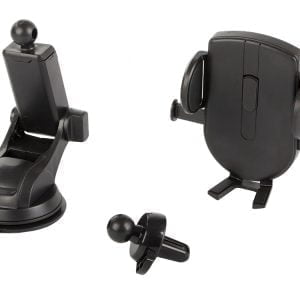 2v1 univerzalni teleskopski nastavljiv avto nosilec za telefon s priseskom