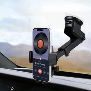 2v1 univerzalni teleskopski nastavljiv avto nosilec za telefon s priseskom